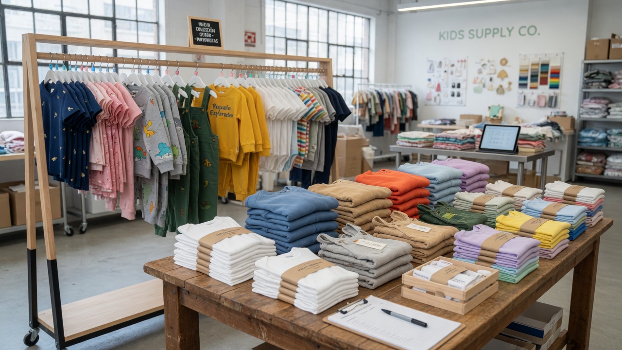 Interior de tienda textil